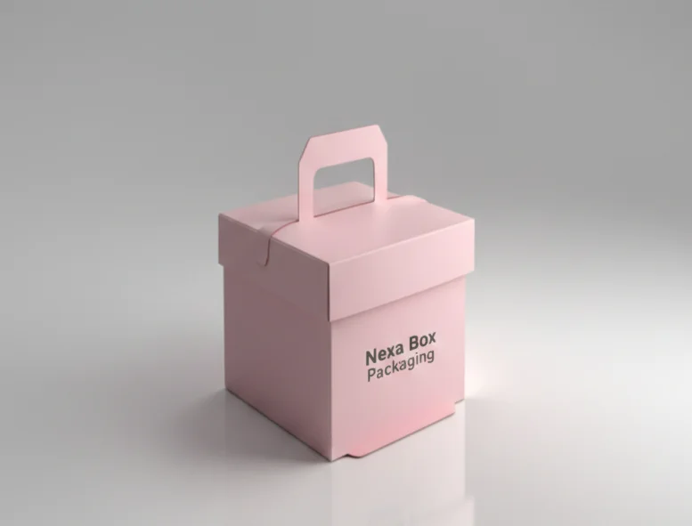 Custom Cake Boxes With Handle - Image 2